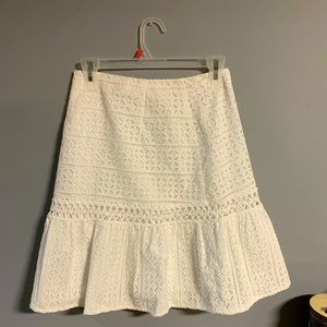 White Eyelet Ruffle Skirt from the Lilly Pulitzer Jan Set - Brand new!